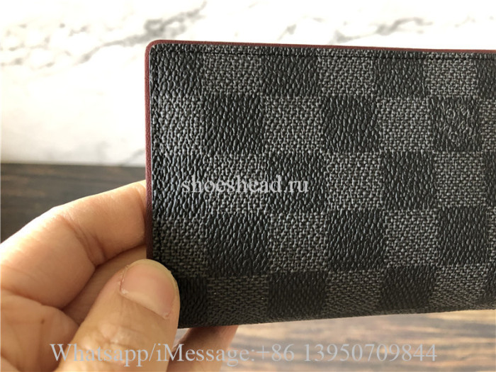 Original Louis Vuitton Pocket Organiser Damier Graphite Canvas Wallet N63257