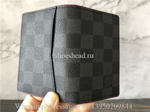 Original Louis Vuitton Pocket Organiser Damier Graphite Canvas Wallet N63257