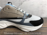 Super Quality Christian Dior B22 Sneaker Grey Calfskin Technical Knit White Blue Black