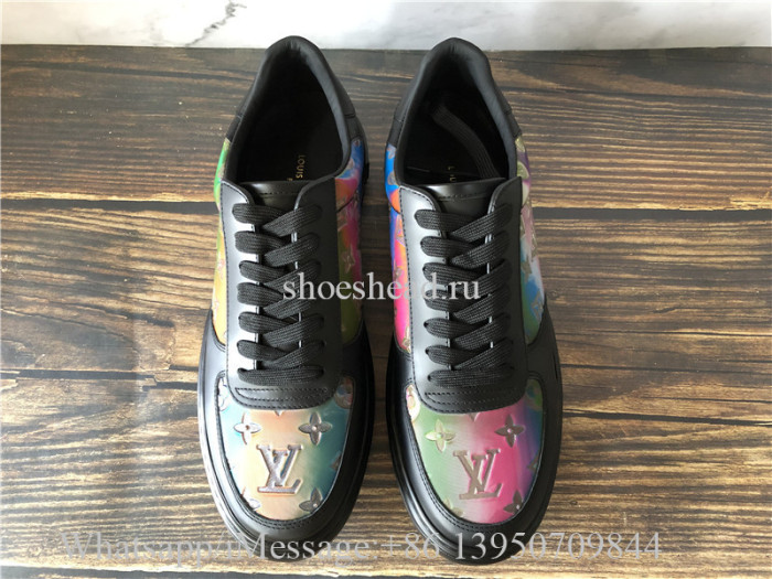Super Quality Louis Vuitton Low Top Trainer Black Multicolor