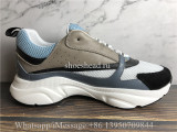 Super Quality Christian Dior B22 Sneaker Grey Calfskin Technical Knit White Blue Black