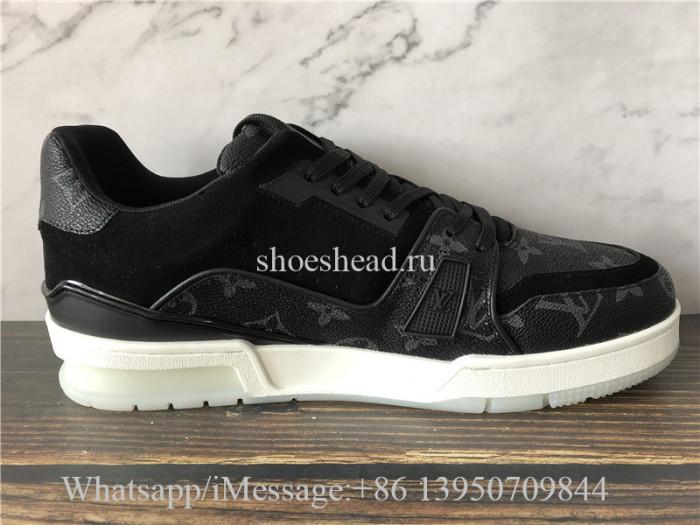 Louis Vuitton Low Top Trainer Black White