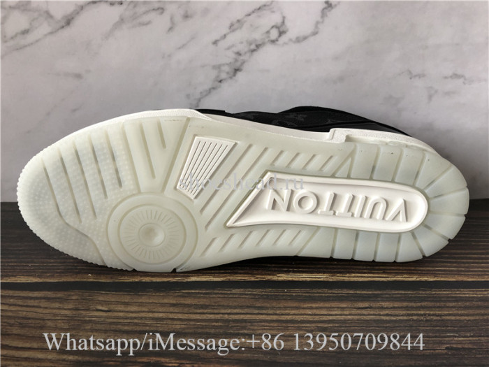 Louis Vuitton Low Top Trainer Black White