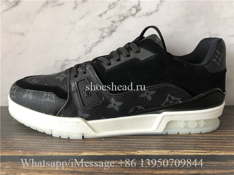Louis Vuitton Low Top Trainer Black White