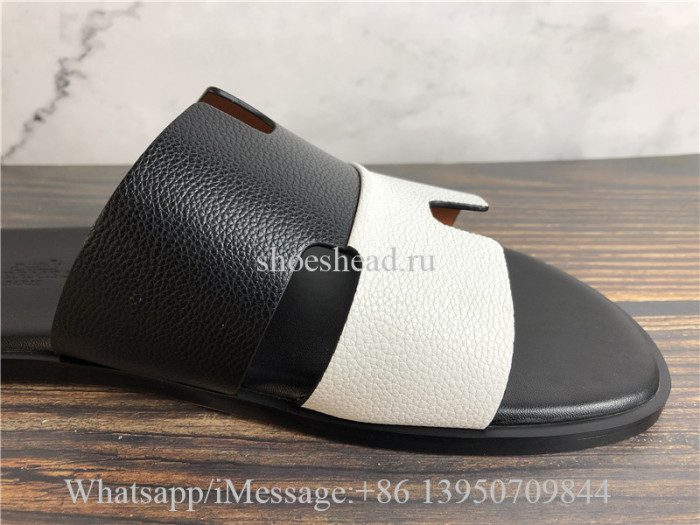 Hermes Slide Black White