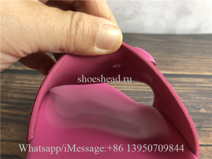 Versace Rubber Medusa Palazzo Slide Pink