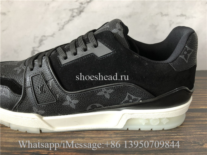 Louis Vuitton Low Top Trainer Black White