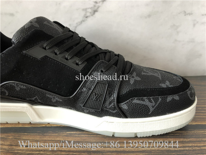 Louis Vuitton Low Top Trainer Black White