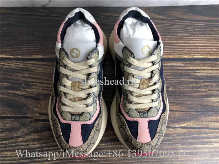Super Quality Gucci GG Rhyton Vintage Ebony Sneaker