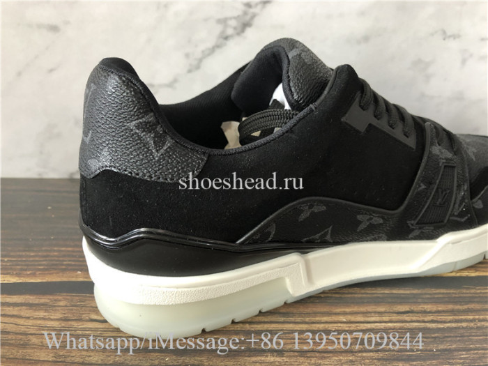 Louis Vuitton Low Top Trainer Black White