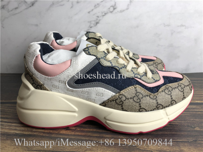 Super Quality Gucci GG Rhyton Vintage Ebony Sneaker