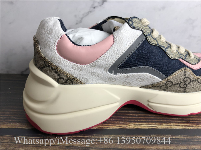 Super Quality Gucci GG Rhyton Vintage Ebony Sneaker