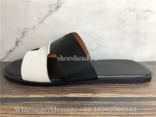 Hermes Slide Black White
