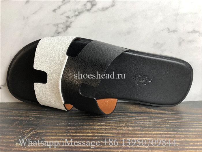 Hermes Slide Black White