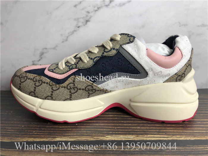 Super Quality Gucci GG Rhyton Vintage Ebony Sneaker