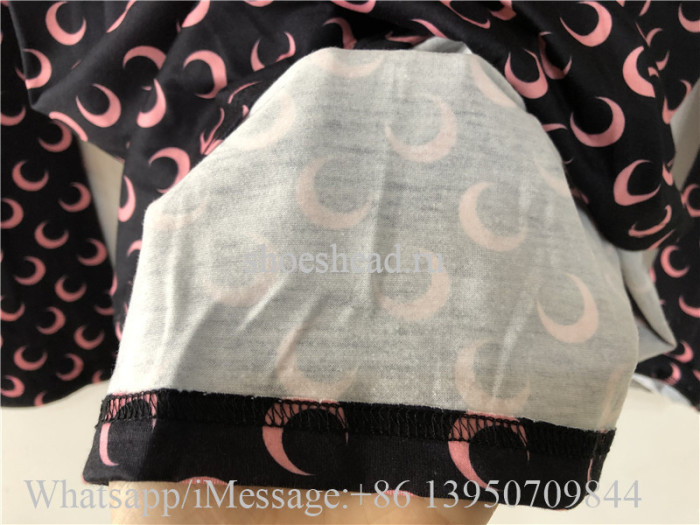 Marine Serre Bodysuit Set Black Pink