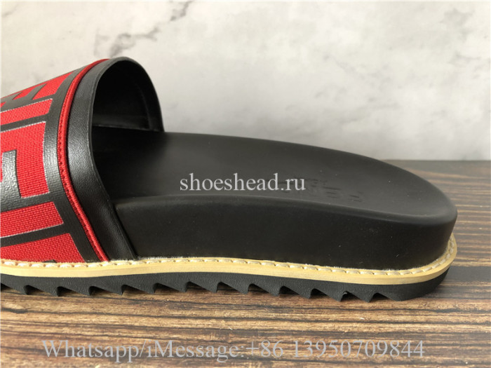 Fendi Slide Black Red