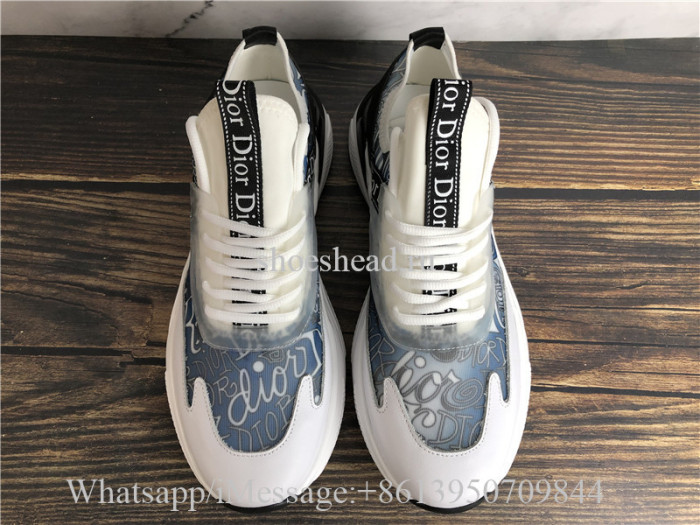 Dior D-Connect Sneaker Indigo Blue Dior Palms Printed
