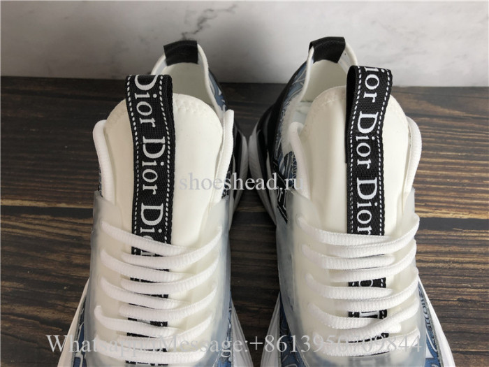 Dior D-Connect Sneaker Indigo Blue Dior Palms Printed