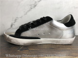 Golden Goose Deluxe Superstar Sneaker Silver Black