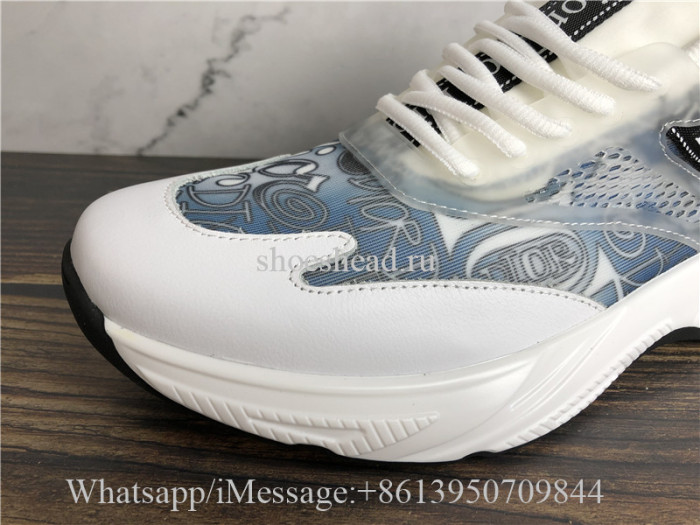 Dior D-Connect Sneaker Indigo Blue Dior Palms Printed