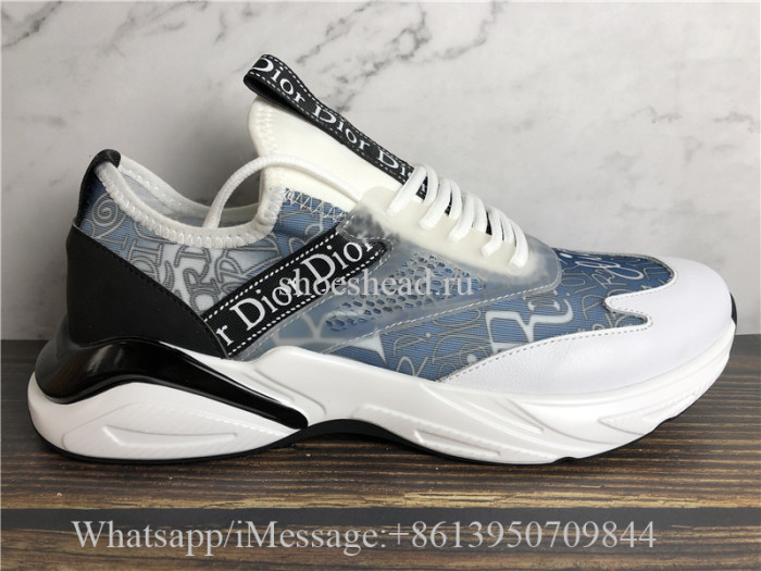 Dior D-Connect Sneaker Indigo Blue Dior Palms Printed