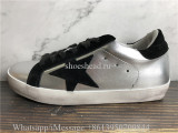 Golden Goose Deluxe Superstar Sneaker Silver Black