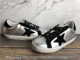 Golden Goose Deluxe Superstar Sneaker Silver Black