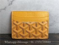 Goyard Yellow Ine Coated Canvas And Leather Saint Sulpice Card Holder