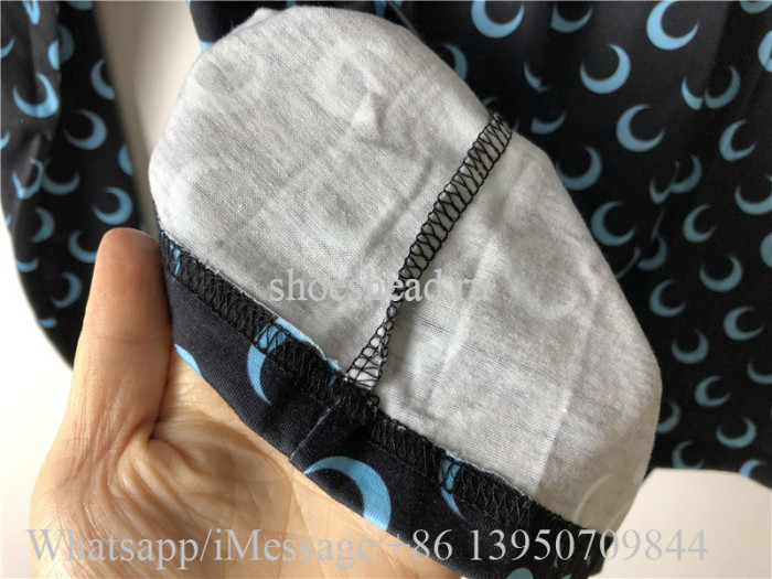 Marine Serre Bodysuit Set Black Blue