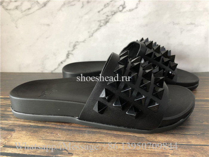 Christian Louboutin Louis Studs Sandals Slide