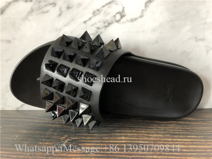 Christian Louboutin Louis Studs Sandals Slide