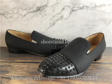 Christian Louboutin Spike Dess Shoes Loafer Black