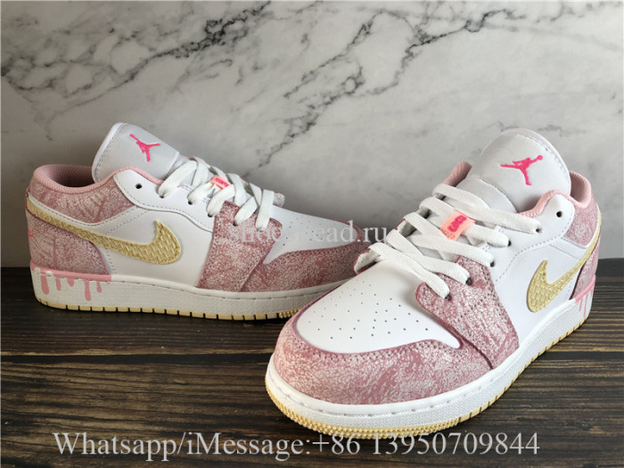 Air Jordan 1 Low GS Paint Drip