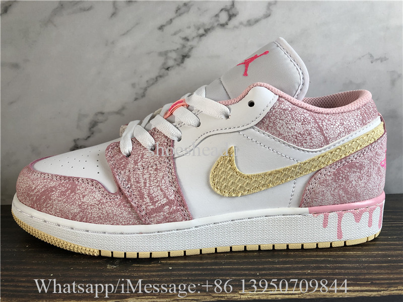 Air Jordan 1 Low GS Paint Drip