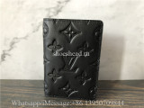 Original Louis Vuitton Black Monogram Shadow Pocket Organizer Wallet M62899