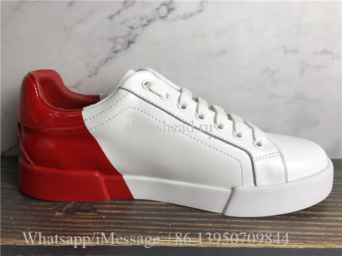 Dolce & Gabbana Portofino Sneakers White Red