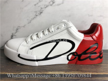 Dolce & Gabbana Portofino Sneakers White Red
