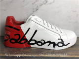 Dolce & Gabbana Portofino Sneakers White Red