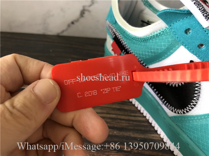 Off White Nike Air Force 1 Seven Star Green