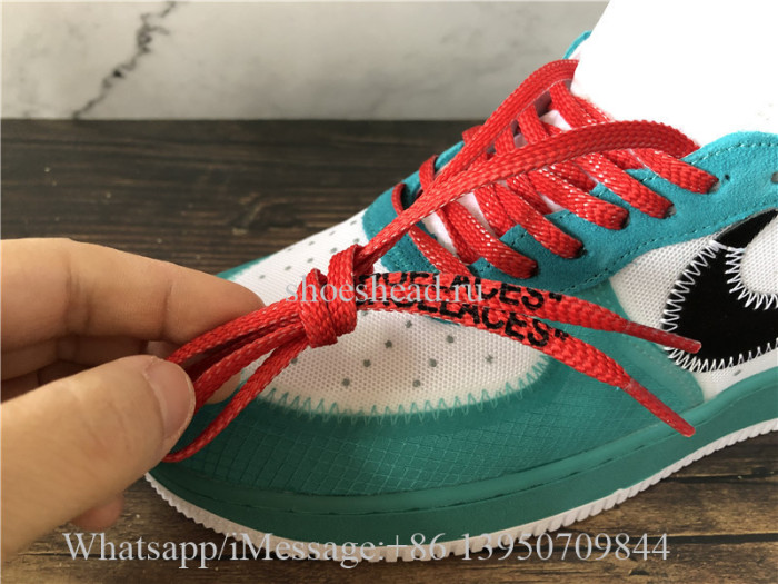 Off White Nike Air Force 1 Seven Star Green