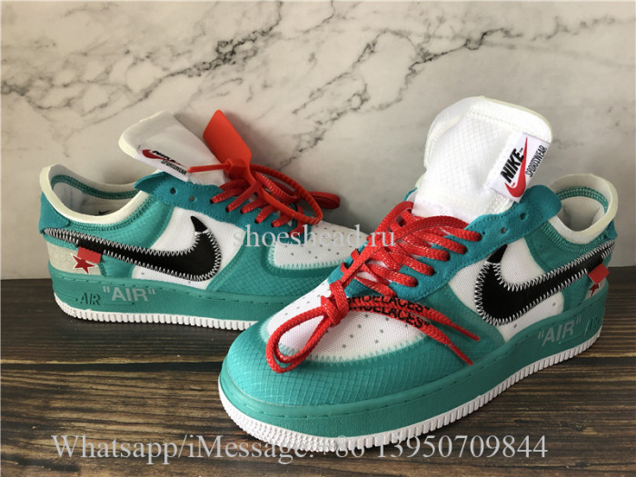 Off White Nike Air Force 1 Seven Star Green