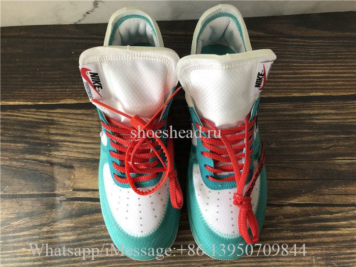 Off White Nike Air Force 1 Seven Star Green