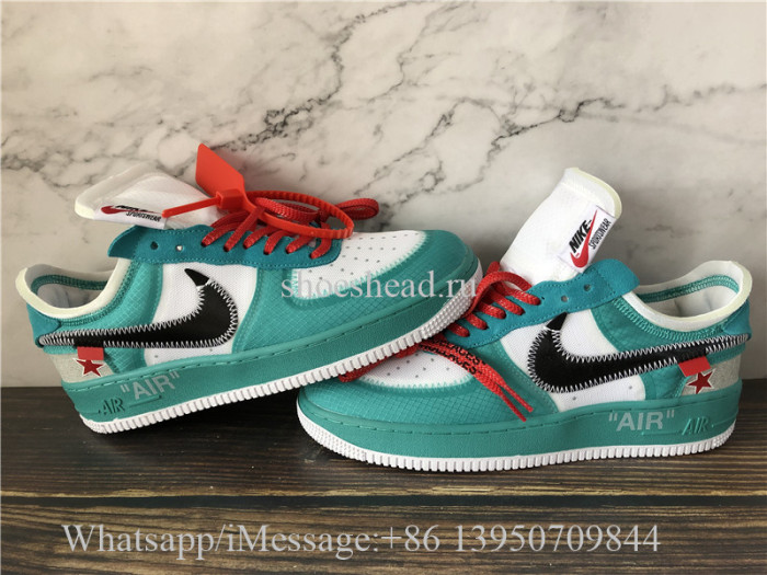 Off White Nike Air Force 1 Seven Star Green