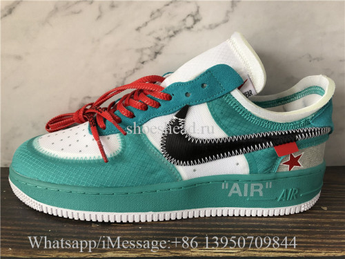 Off White Nike Air Force 1 Seven Star Green
