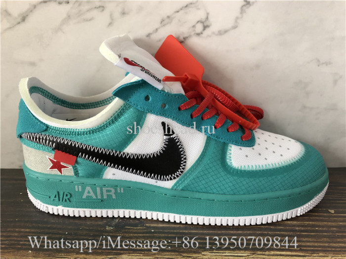 Off White Nike Air Force 1 Seven Star Green
