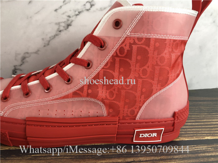 Dior B23 High-Top Sneakers Triple Red