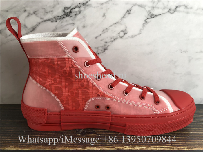 Dior B23 High-Top Sneakers Triple Red