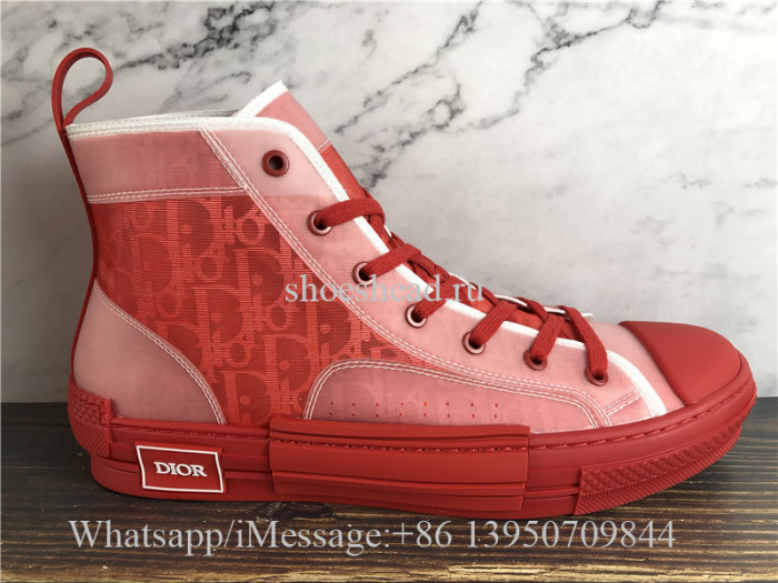Dior B23 High-Top Sneakers Triple Red