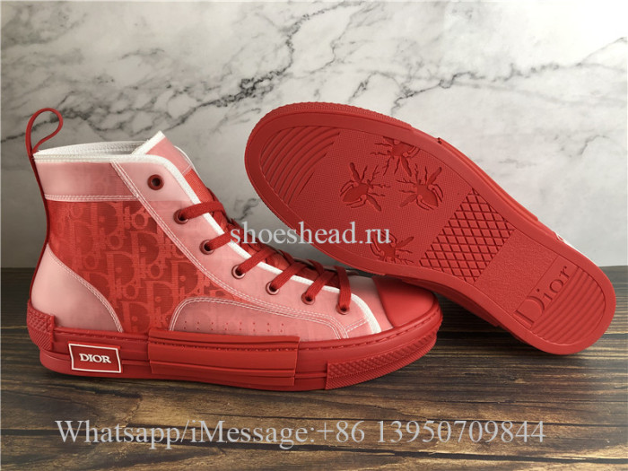Dior B23 High-Top Sneakers Triple Red